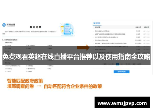 免费观看英超在线直播平台推荐以及使用指南全攻略